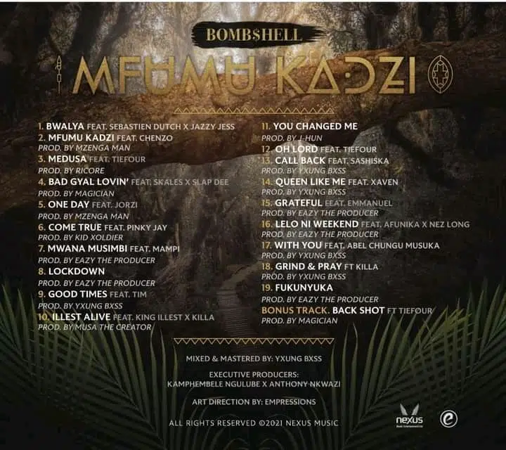 DOWNLOAD ALBUM: Bombshell – “Mfumu Kadzi” | Full Album