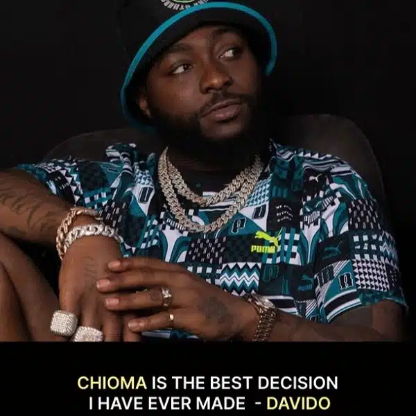 Chioma is the best decision I have ever made – Davido