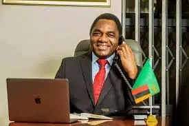 NEWS: DOWN TO BUSINESS President Hichilema’s first morning in office