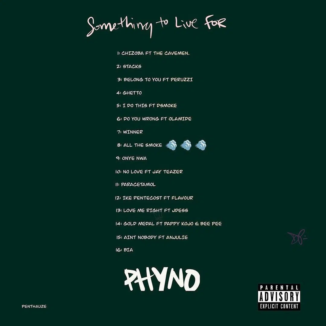 DOWNLOAD ALBUM: Phyno – “Something To Live For” (Full Album)