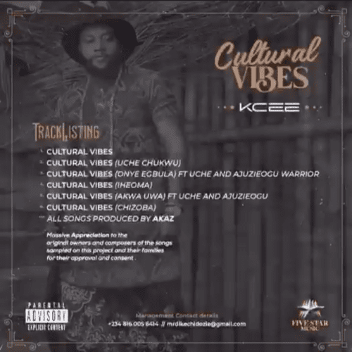 DOWNLOAD MIXTAPE: Kcee – “Cultural Vibes” | Full Album