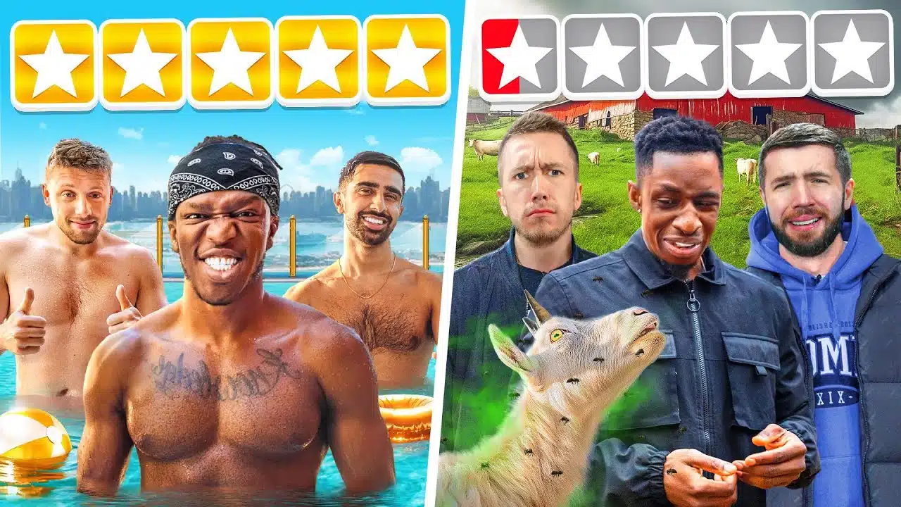 Sidemen 7 STAR Vs 1  STAR Hotel (KSI Edition)