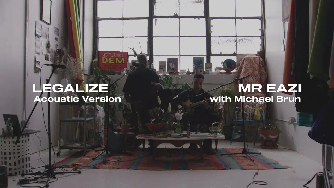 DOWNLOAD VIDEO: Mr Eazi – “Legalize” (Acoustic) [feat. Michael Brun] [Live Performance Video] Mp4